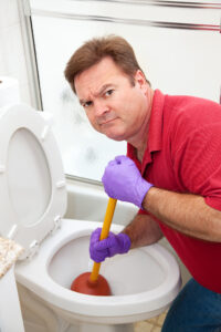 clogged-toilet-leak